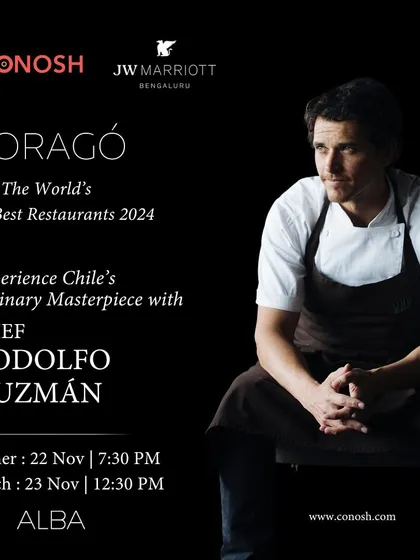 I bring culinary legends directly to you. This is Chef Rodolfo Guzmán of Boragó, ranked among The World's 50 Best Restaurants, who I brought to the JW Marriott Bengaluru for an exclusive dining series showcasing the unique flavours of Chile.
