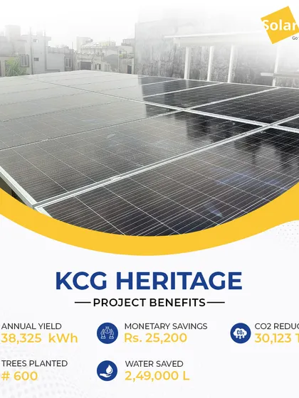 The KCG Heritage, a 3-star hotel in New Delhi, engaged my services to go green. Their solar system provides significant energy savings, reducing their operational costs.