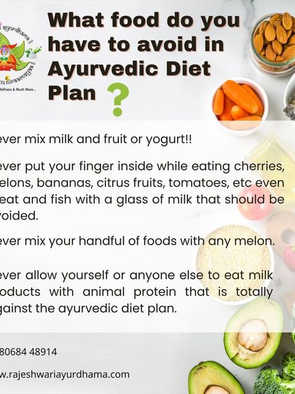Understanding food combinations is crucial in an Ayurvedic diet. We advise against mixing milk with fruits, melons with other foods, or milk products with animal protein to prevent digestive distress.