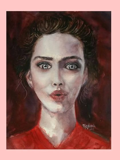 Megha Vinod - Custom Portraits & Illustrations Stylized Watercolor & Mixed Media photo 46