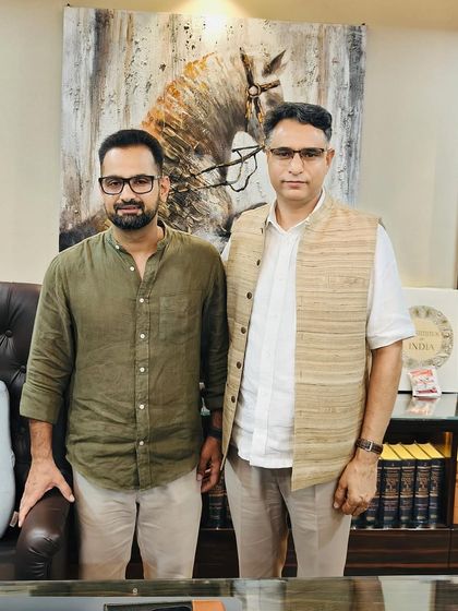 With Dr. Sagar Preet Hooda, IPS, after a constructive discussion on finding solutions for youth-related crime and social issues.