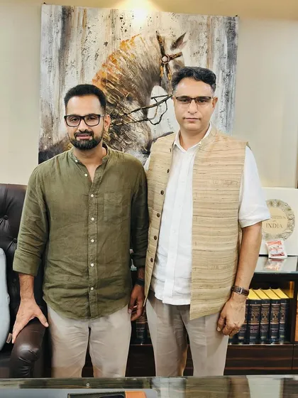 With Dr. Sagar Preet Hooda, IPS, after the discussion. Collaborating with law enforcement leaders is crucial for effective criminal justice reform.
