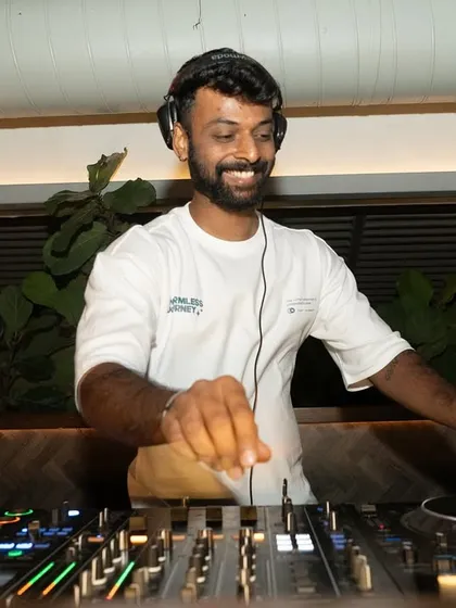 A smile breaks through as I feel the energy from the crowd. It's a two-way street, and I feed off the dance floor's vibe.