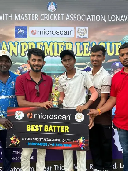 The 'Best Batter' award going to our talented player at the Microscan Premier League. His consistent scoring was a treat to watch.