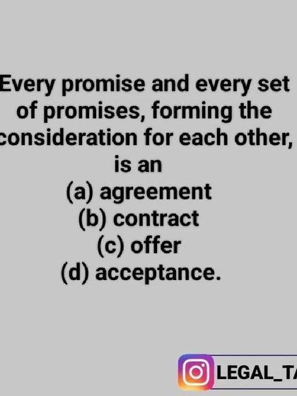 Let's test your knowledge of contract law. This multiple-choice question defines a fundamental concept. Is it an agreement, a contract, an offer, or an acceptance? Share your answer and let's discuss.