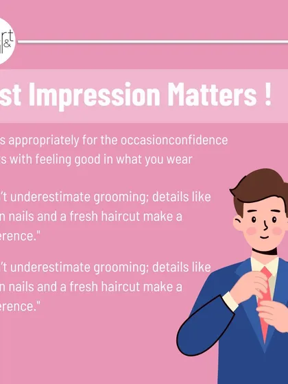 First impressions are formed in moments, so make them count. Dressing well and paying attention to grooming aren't about being superficial; they're about showing respect for your date and feeling confident in yourself.