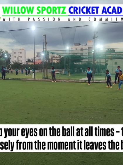 The importance of keeping your eyes on the ball at all times. This fundamental rule is constantly reinforced during our fielding sessions.