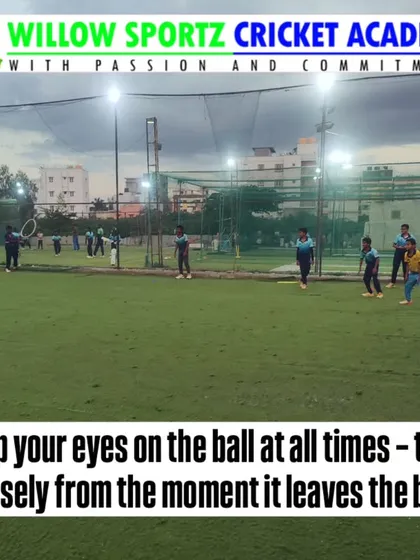 The importance of keeping your eyes on the ball at all times. This fundamental rule is constantly reinforced during our fielding sessions.