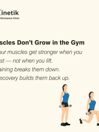Your muscles do not grow in the gym; they grow when you rest. Training breaks down muscle tissue, and recovery is what builds it back stronger.