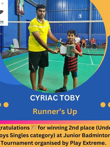 Manoj Kumar - Badminton Coaching for Kids & Youth Our Tournament Champions photo 44