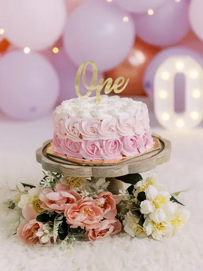 The cake itself is a work of art. I always make sure to capture the beautiful details of the birthday cake before the fun begins.