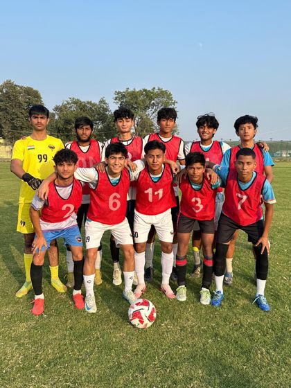 Our team after a 4-1 victory in a friendly match. Every game is an opportunity to improve.