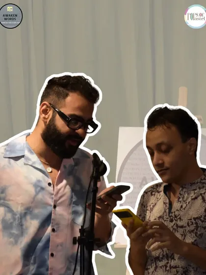 Behind the scenes moments and collaboration between artists at our open mic events.