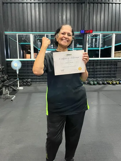 Meet Mrs. Medha, our student of the month and proof that age is just a number. At 69, she brings incredible energy, inspires everyone around her, and shows that it's never too late to learn something new.