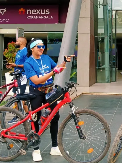Ready to ride and host at a cyclothon event in Koramangala. I bring my passion for cycling and fitness to every event, promoting health and sustainability.