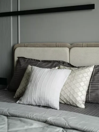 Styling a bed is essential in interiors as it serves as the focal point of a bedroom. Thoughtfully arranged pillows, layered textures, and coordinated colors create a sense of luxury, comfort, and harmony.