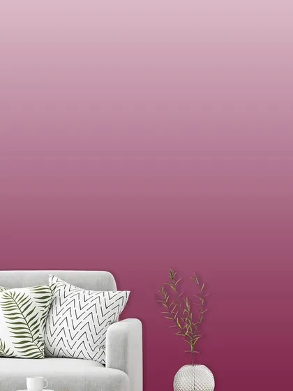 A smooth gradient of magenta, from a lighter to a deeper shade. This ombre wallcovering adds a pop of color in a sophisticated and elegant way.