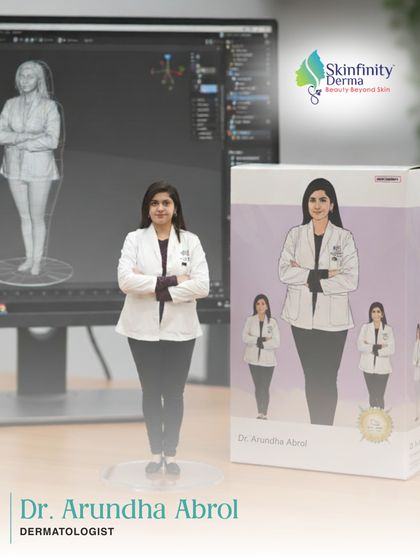 This is Dr. Arundha Abrol, another of our expert dermatologists. She brings years of expertise and a warm, patient-first approach to help you achieve your skin goals, guiding you with care from your first consultation to your final result.