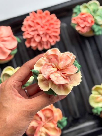 Gobble Cake - Gourmet Desserts & Pastries Floral Buttercream Cupcakes photo 9