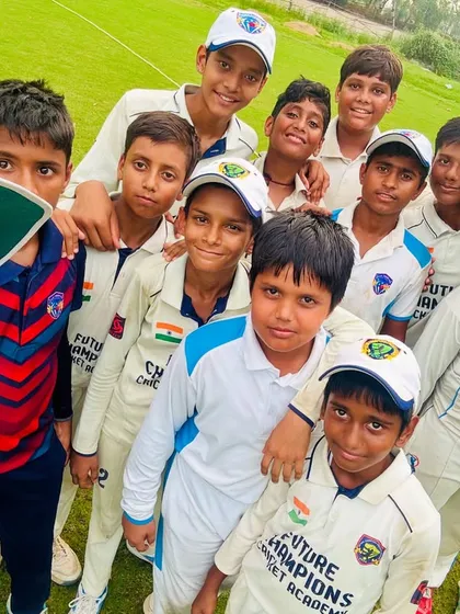 Another happy group selfie. The smiles on their faces show the strong bond they share.