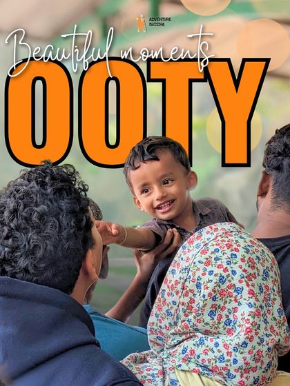 A cute moment captured during the toy train ride in Ooty. Our trips are family-friendly and create lasting memories for all ages.