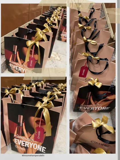 A behind-the-scenes look at a bulk order of influencer gift bags for Mars Cosmetics, all lined up and ready for dispatch. This demonstrates my capacity to handle large-scale campaigns with consistent quality and presentation.
