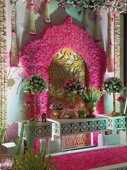Regal Indian Traditions: A Symphony in Pink & Gold photo 54