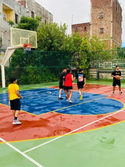 A player looks to score.