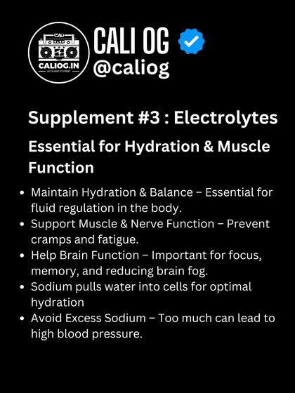 Electrolytes are essential for hydration and muscle function. They help maintain fluid balance, prevent cramps, and support brain function. We break down why they're a crucial supplement for active individuals.