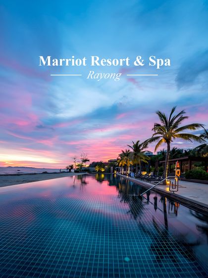 A top Thailand venue: Marriott Resort & Spa, Rayong. A tranquil beachfront location perfect for an intimate yet lavish affair with incredible sunset views.
