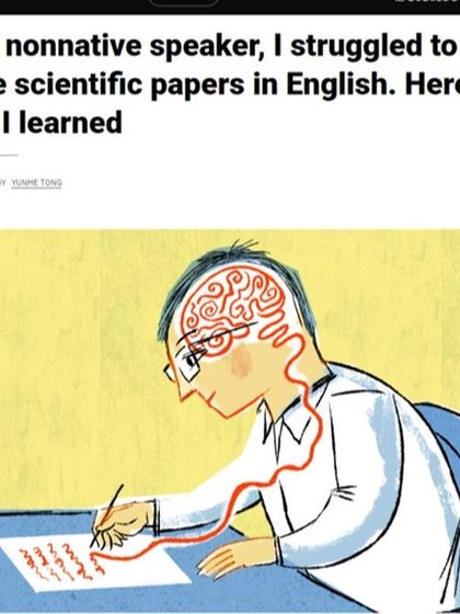 I shared this article from Science.org because it resonates deeply with my experience and that of many non-native English speakers. Learning to write scientific papers in English is a huge challenge, and it's a journey I help many researchers navigate.
