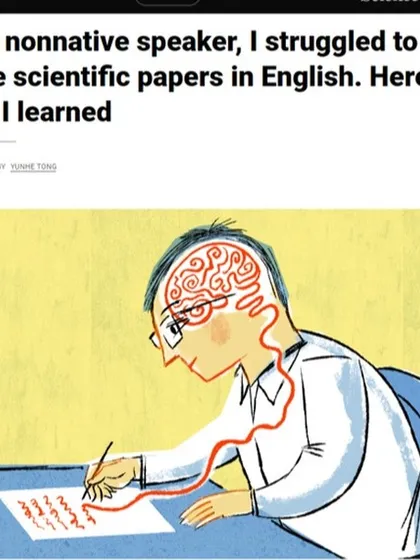 This article from Science.org, "As a nonnative speaker, I struggled to write scientific papers in English," is a powerful read. It speaks to a challenge that many researchers face, and it's a big part of why I do the work I do.
