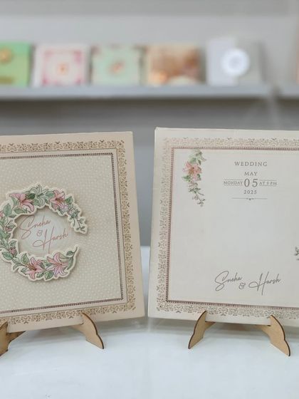 House Of Cards - Custom Wedding Invitations Vibrant Floral & Pastel Palettes photo 18