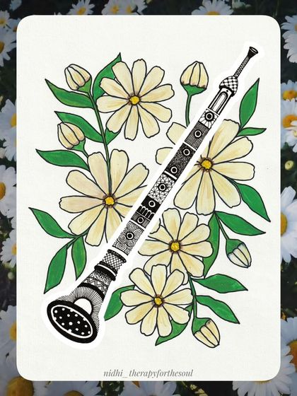 Nidhi - Art Products & Digital Artwork The 2025 Art Calendar: A Year of Music & Flowers photo 7