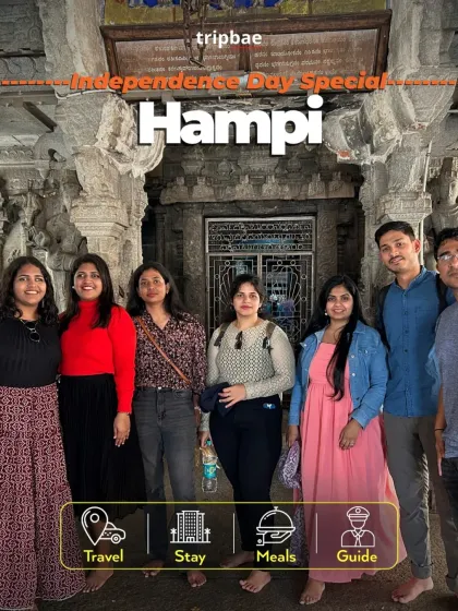 Our Independence Day special trip to Hampi, perfect for exploring history and culture over the long weekend.