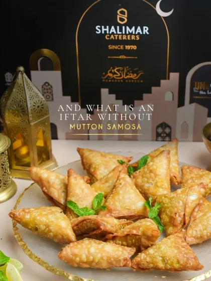 What is an Iftar without Mutton Samosa? We make sure this essential, crispy, and flavorful snack is a star component of our Iftar boxes.