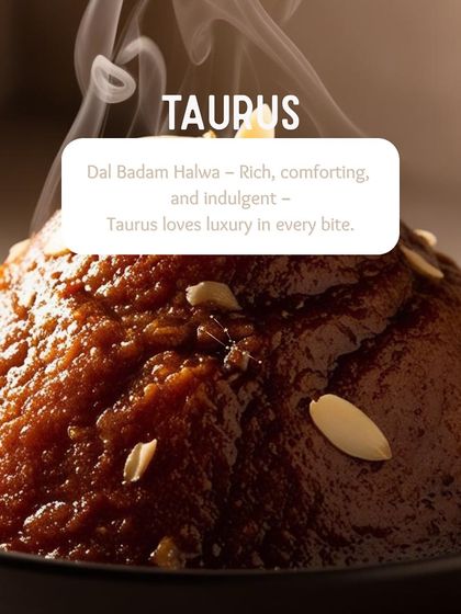 For our fun Zodiac Eats series, we paired Taurus with our rich and indulgent Dal Badam Halwa. It’s a luxurious dessert for a sign that appreciates the finer things.