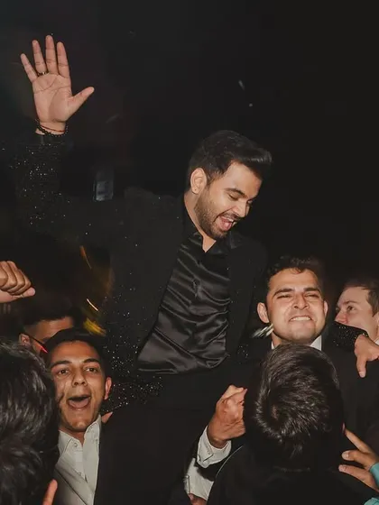 There was no going home on this night. The groom and his crew served some wild, unstoppable energy on the dance floor.