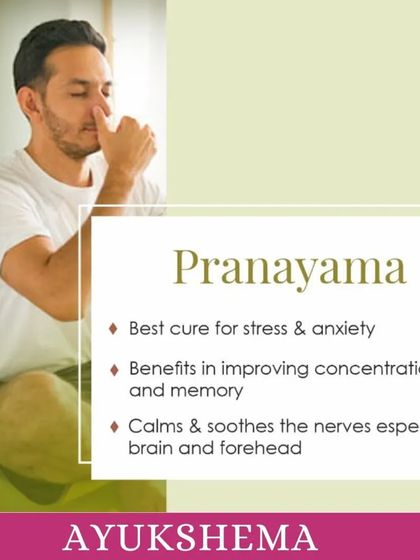 Pranayama (breathwork) is one of the best tools for managing stress and anxiety, improving concentration, and calming the nervous system.