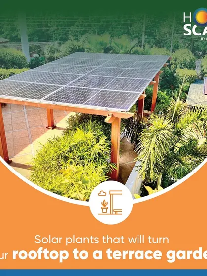 Our aesthetically designed solar plants can turn your rooftop into a beautiful terrace garden, adding value to your home.