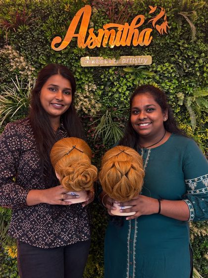 Asmitha Makeover Artistry - Professional Beauty Artist Courses Advanced Bridal Hairstyling photo 13