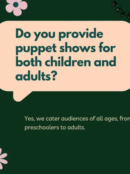 My shows are for everyone! I design my performances to be enjoyed by all ages, from toddlers and preschoolers to parents and grandparents.