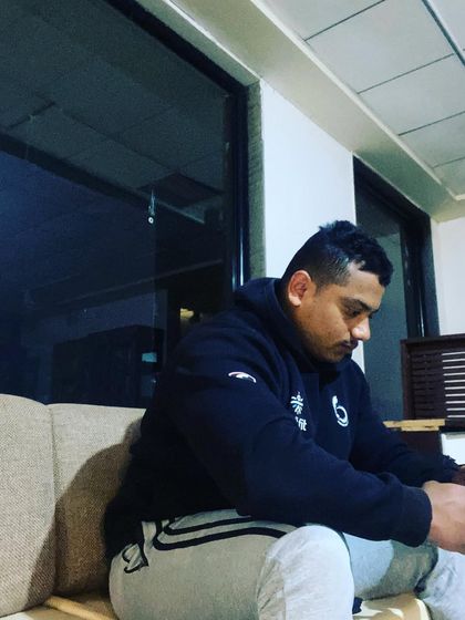 Rise and shine. A moment of quiet focus before a morning training session. Ready to conquer the day and make every moment count.