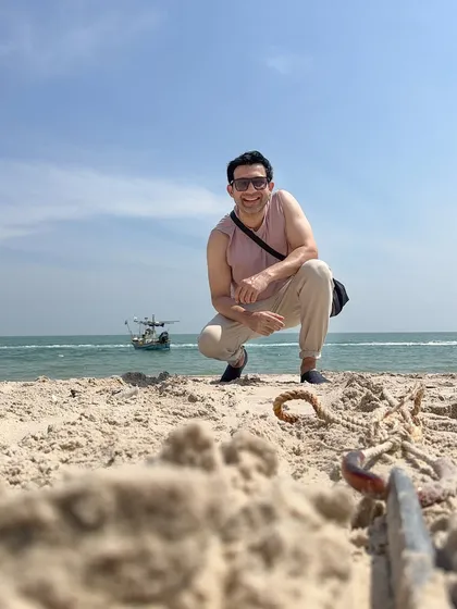 Enjoying some sun and sand. This lifestyle is a big part of my personal brand and the energy I bring to my work.