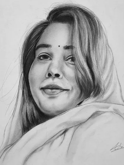 This is the kind of portrait I love to create. Using graphite and charcoal, I work to capture not just a likeness, but a feeling. This was a commissioned piece, and my goal was to bring a sense of calm and warmth to the paper.