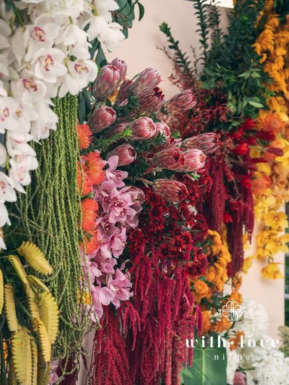 Another beautiful detail of the cascading florals from the 'Garden of Gaia' wall.