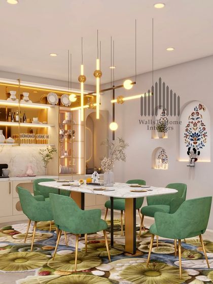 WallsToHome Interiors - Turnkey Home Interiors Luxurious Living & Dining Spaces photo 8