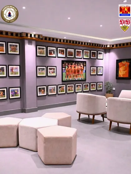 The lounge area at the Bhutanese facility, where players can relax and analyze their game. A professional environment is key to development.