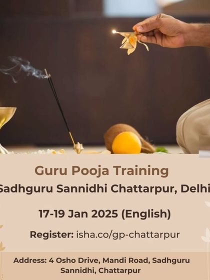 For those who wish to deepen their connection, I am happy to share this announcement for Guru Pooja Training. This program teaches a powerful process of expressing gratitude and making your inner space an invitation to the divine.