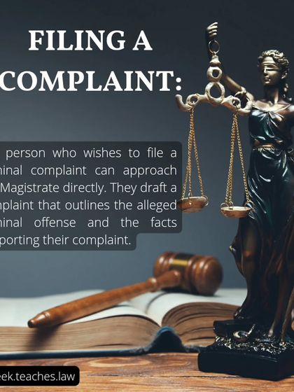 The first step in filing a PCR is to draft a complaint outlining the criminal offense and supporting facts, which is then presented directly to the Magistrate.